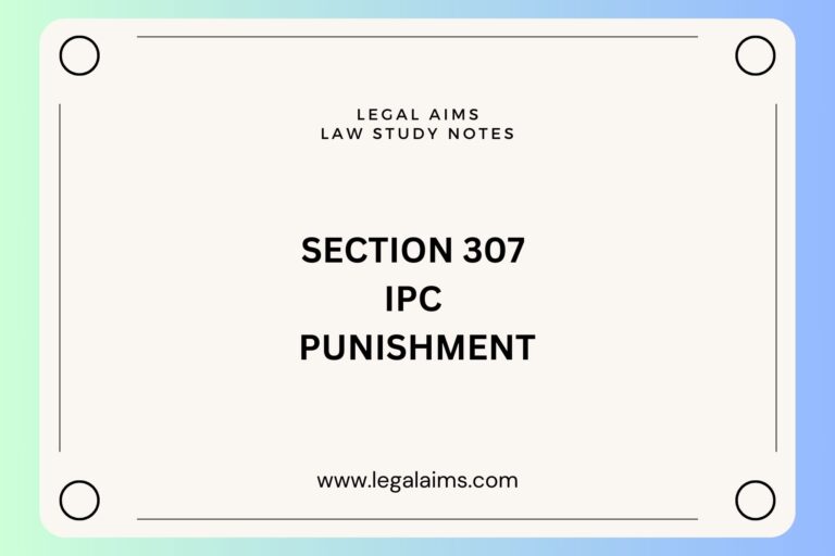 Section 307 iPC punishment
