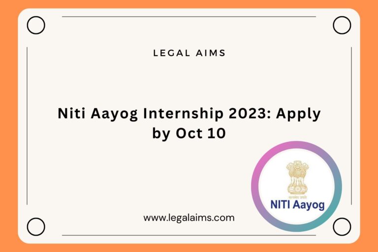 Niti Aayog Internship 2023: Apply by Oct 10