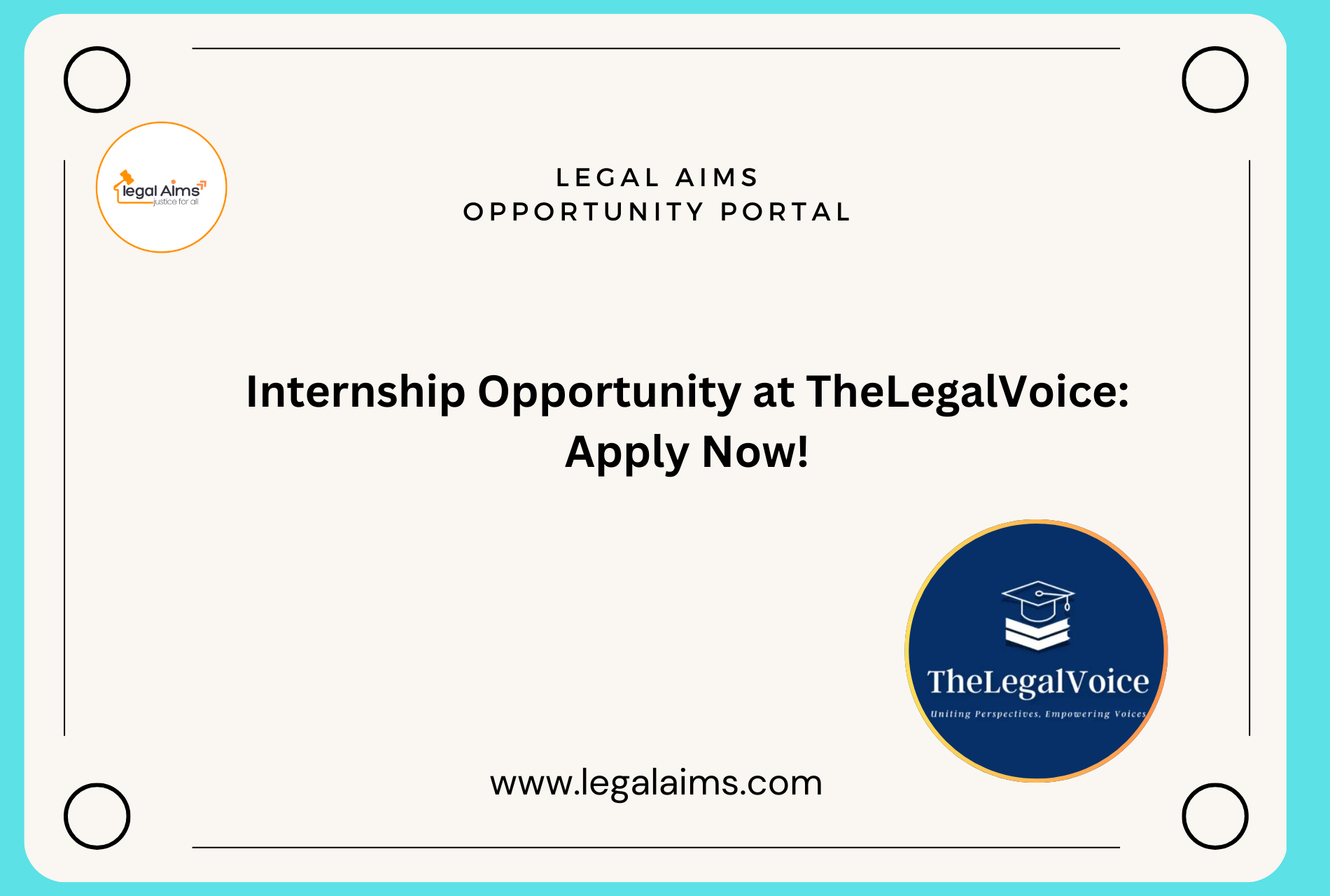 Internship Opportunity at TheLegalVoice: Apply Now!