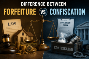 Difference Between Forfeiture and Confiscation